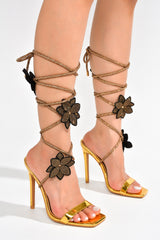 FLOWERY LADIES HEELS